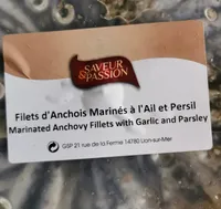 Filet d'anchois mariné à l'ail et persil