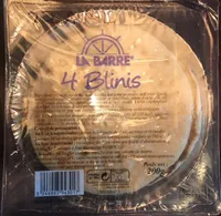 Blinis Bte De 4 x 50 g
