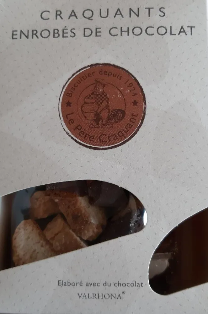 Craquants enrobés de chocolat