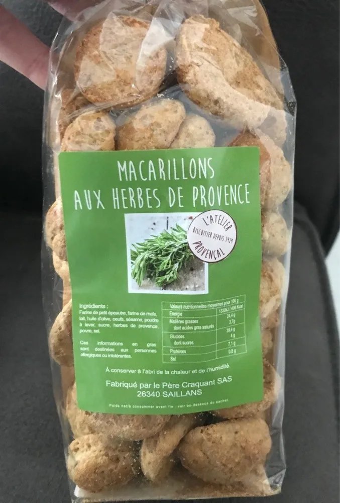 Macarillons aux herbes de provence