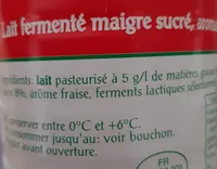 Laben lait fraise fermenté