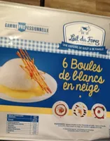 6 boules de blancs en neige