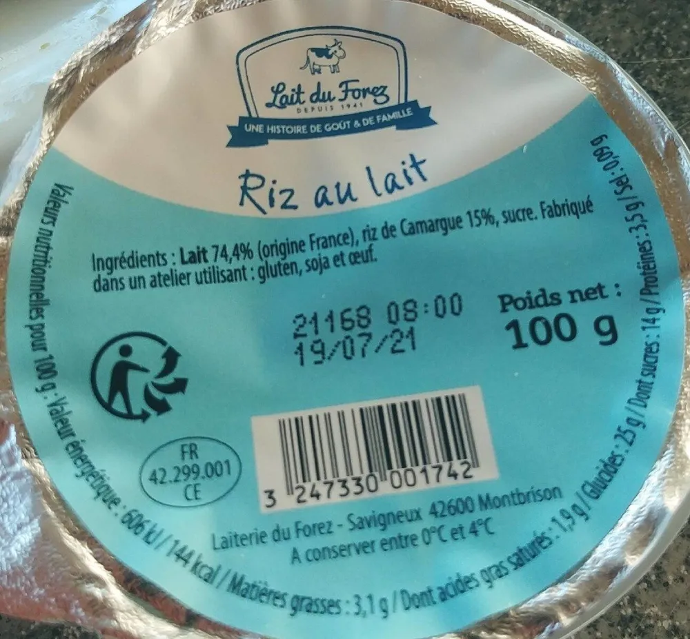 Riz au lait