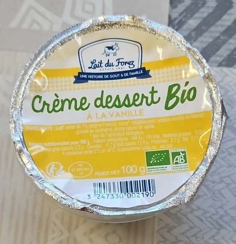 Crème dessert vanille