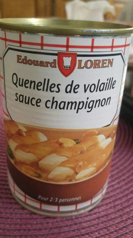 Quenelles volaille sauce champignon