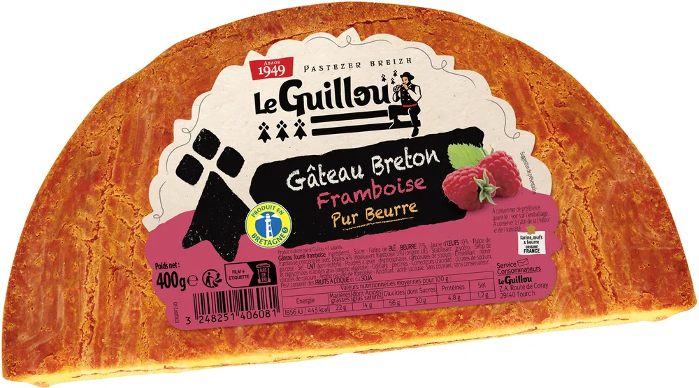 Gâteau breton framboise pur beurre