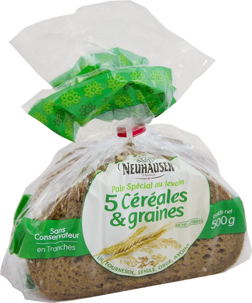 pain spécial aux 5 céréales et graines 500g