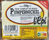 Pain complet de seigle Pumpernickel