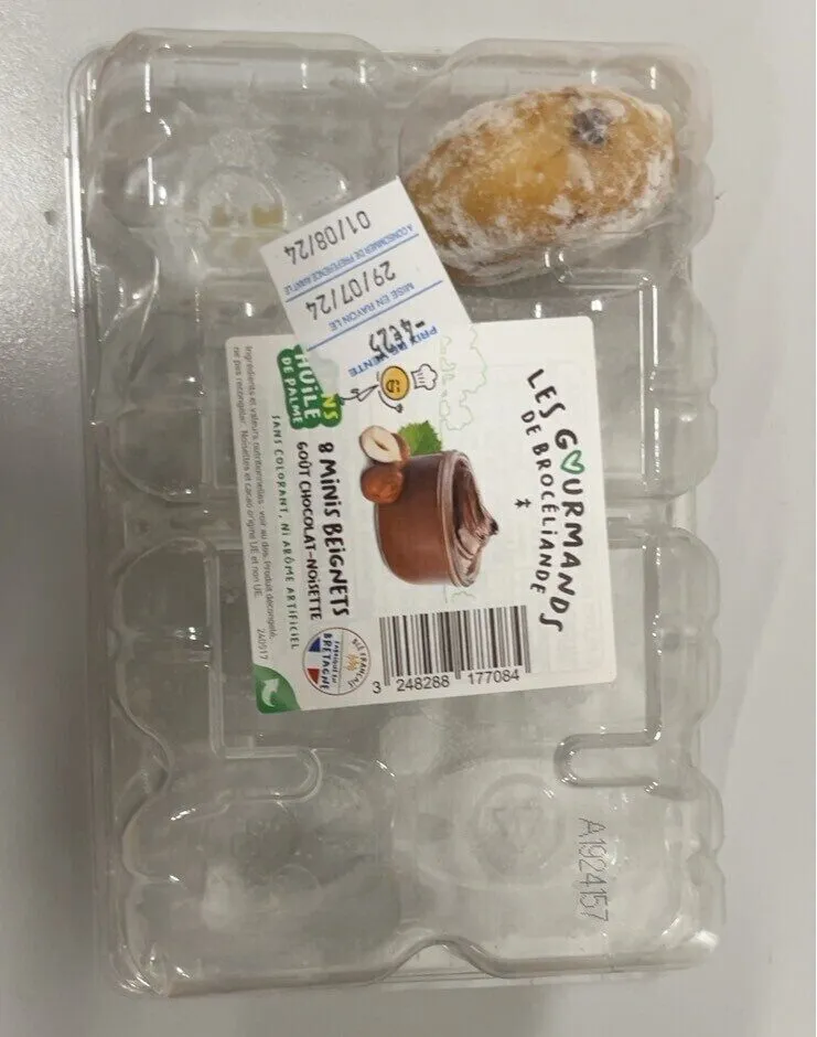 8 minis beignets goût choco noisette
