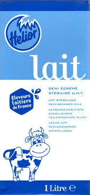 Lait Demi-Écrémé Stérilisé UHT