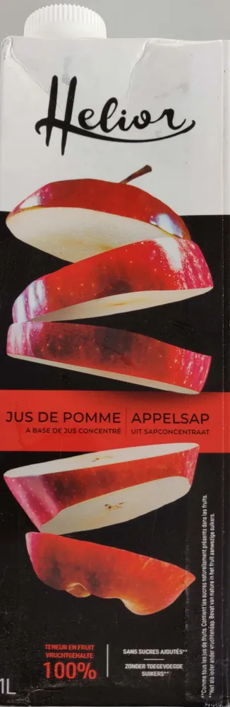 Jus de pomme à base de jus concentré
