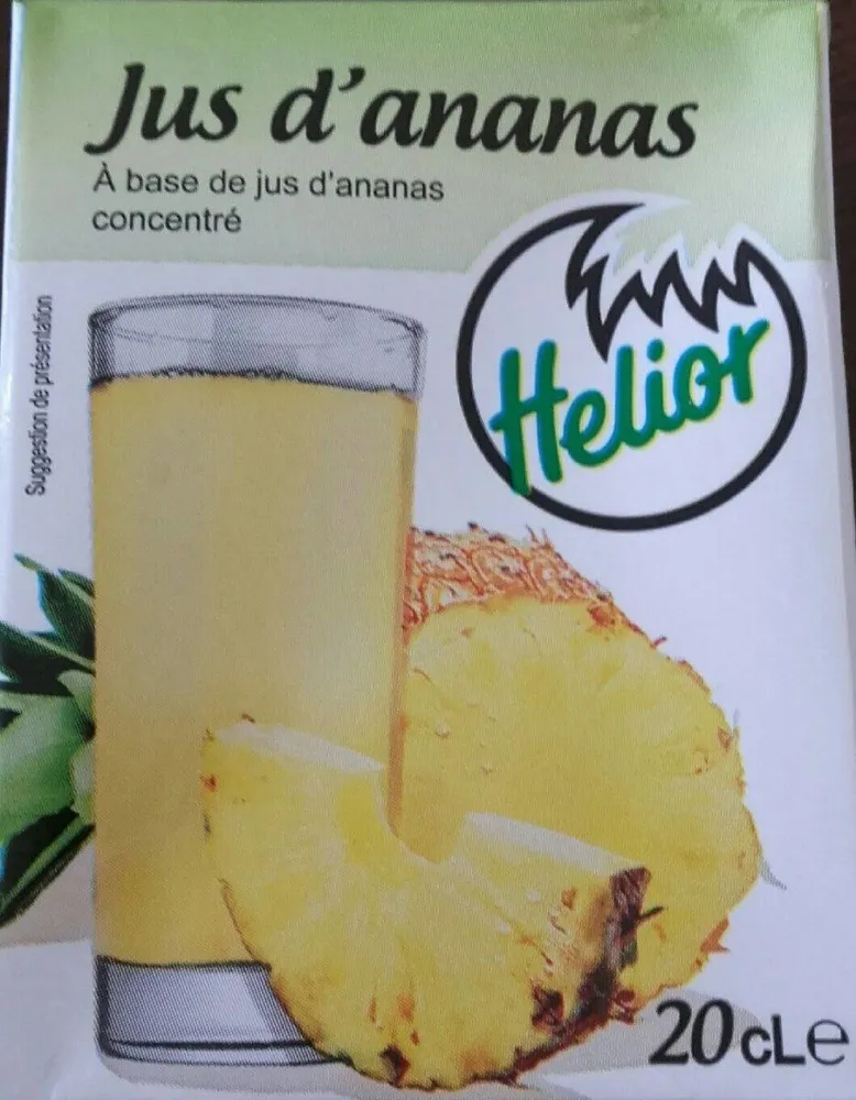 Jus De Fruit Helior Ananas