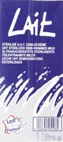 Lait stérilisé UHT demi-écrémé