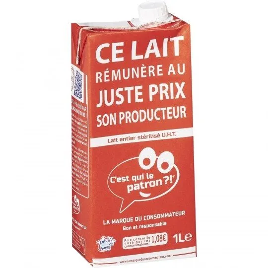 Lait entier UHT