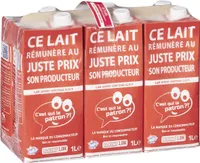 Lait Entier stérilisé UHT