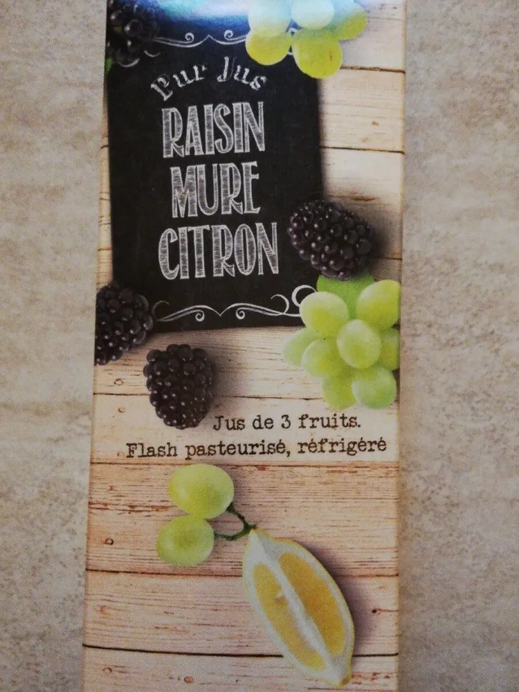 Pur jus raisin mur citron
