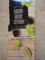 Pur jus raisin mur citron
