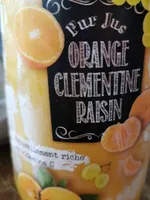 Pur jus orange clémentine raisin