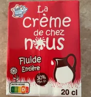 Crème entière liquide