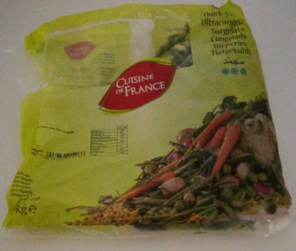 Haricots verts très fins surgelés