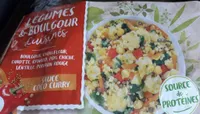 Melange de legumes et boulghour cuisinés sauce coco curry