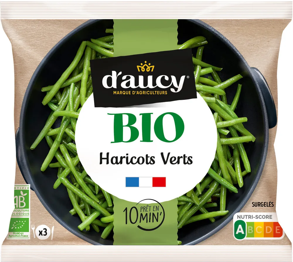 Haricots verts Bio d'aucy 500g
