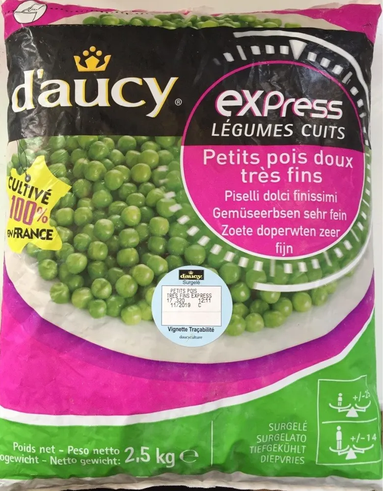 Petits pois diux très fins