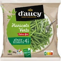 Haricots verts extra fins Juste à réchauffer d'aucy 750g