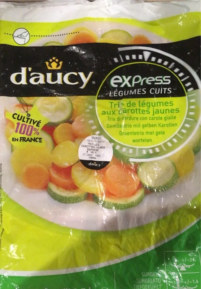 Légumes cuis surgelés