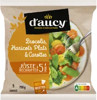 Brocolis, haricots plats & carottes Juste à réchauffer