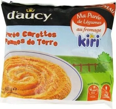 Purée de légumes carottes pommes de terre et fromage Kiri