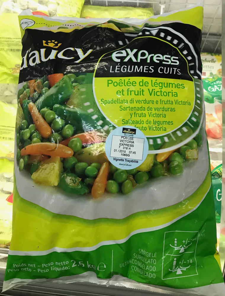 Express Légumes Cuits Poêlée de légumes et fruit Victoria