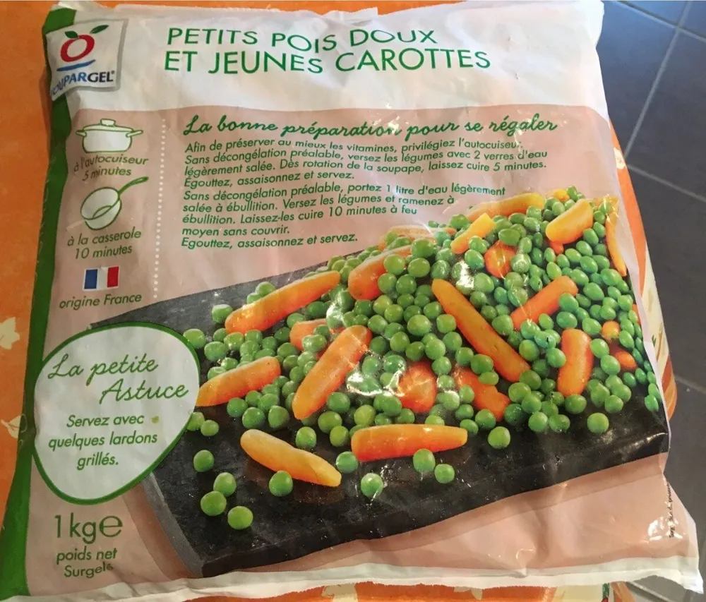 Petits Pois doux et Jeunes Carottes