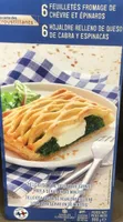 6 hojaldres rellenos de queso de cabra y espinacas