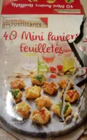 40 mini paniers feuilletés