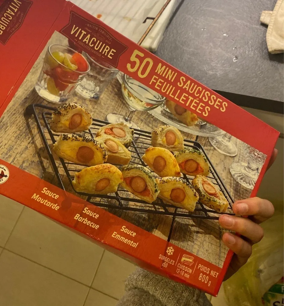 50 mini saucisses feuilletés