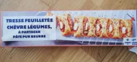 Tresse feuilletée chèvre légumes