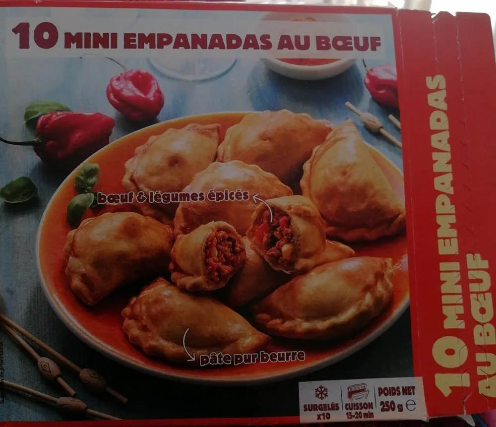 10 mini empanadas au bœuf