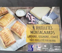 Feuilletés montagnards (lardons, oignons, Comté)