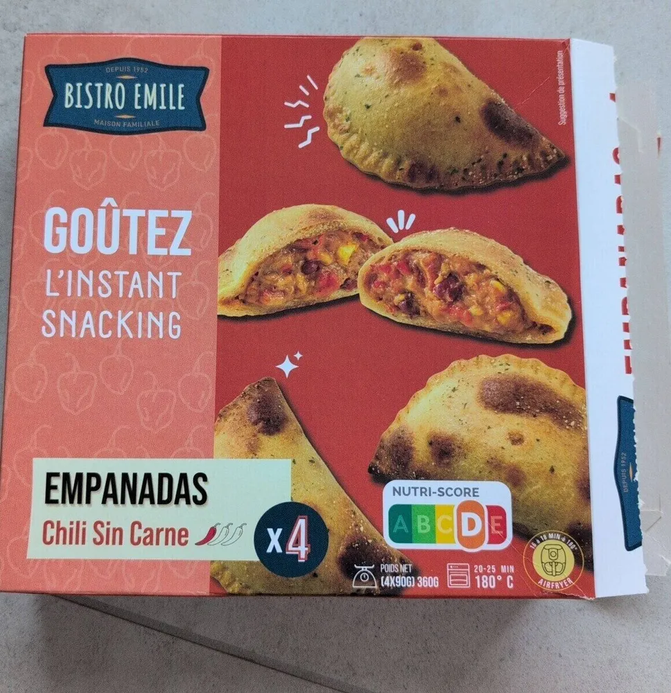 Empenadas chili sin carne