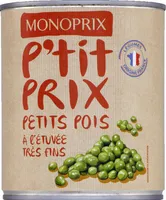 Petits pois à l'étuvée très fins