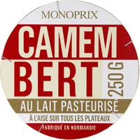 Camembert au lait pasteurisé