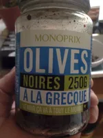 Olives noires à la grecque