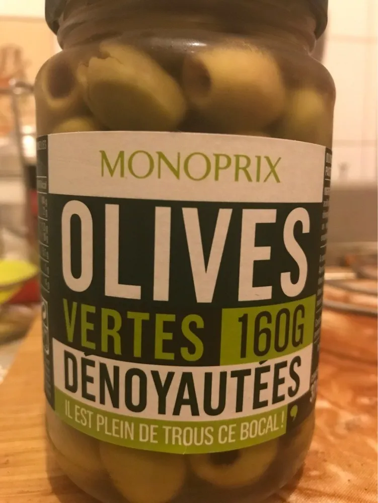 Olives vertes dénoyautées
