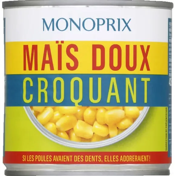 Maïs doux croquants