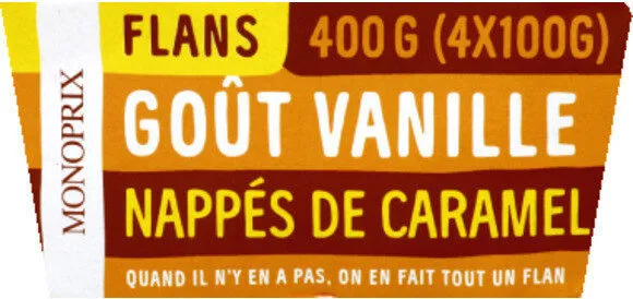 Flan, goût vanille nappé de caramel