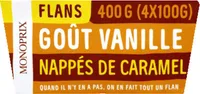 Flan, goût vanille nappé de caramel