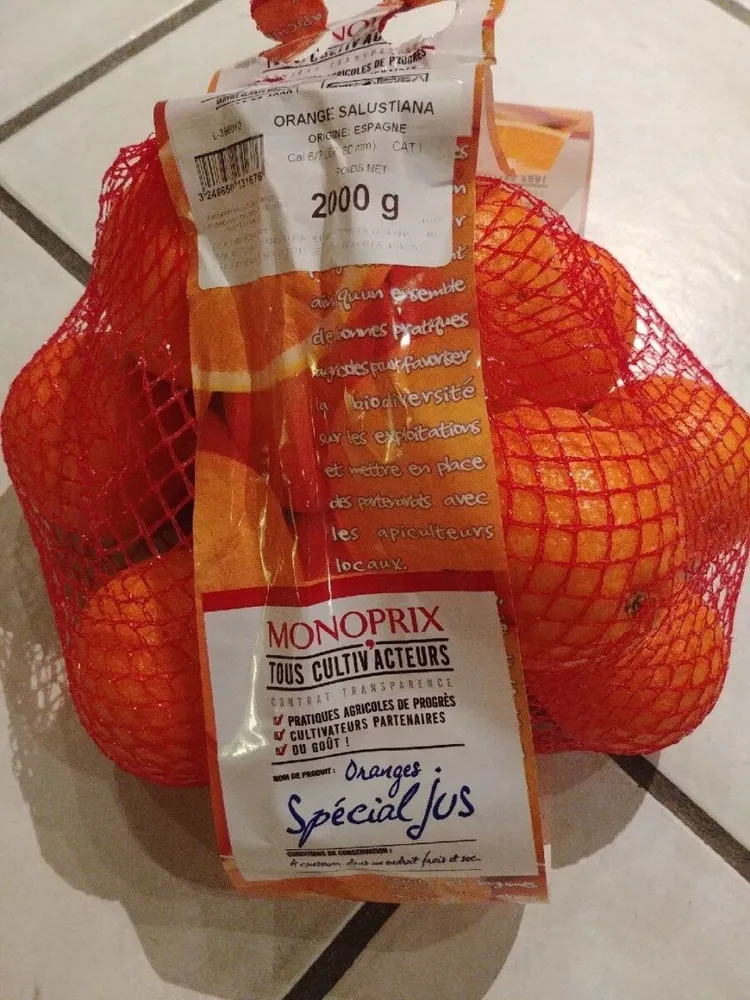 Orange à jus sachet 2kgs