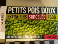 Petits pois doux extra fins