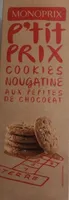 Cookies Nougatine Aux Pépites de Chocolat
